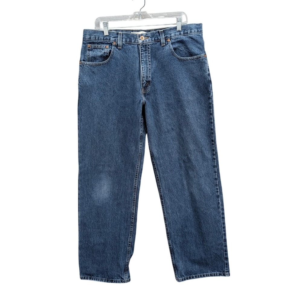 Arizona Relaxed Fit Denim Jeans Men's 36x30 Blue Cotton‎ Casual Outdoor Med Wash